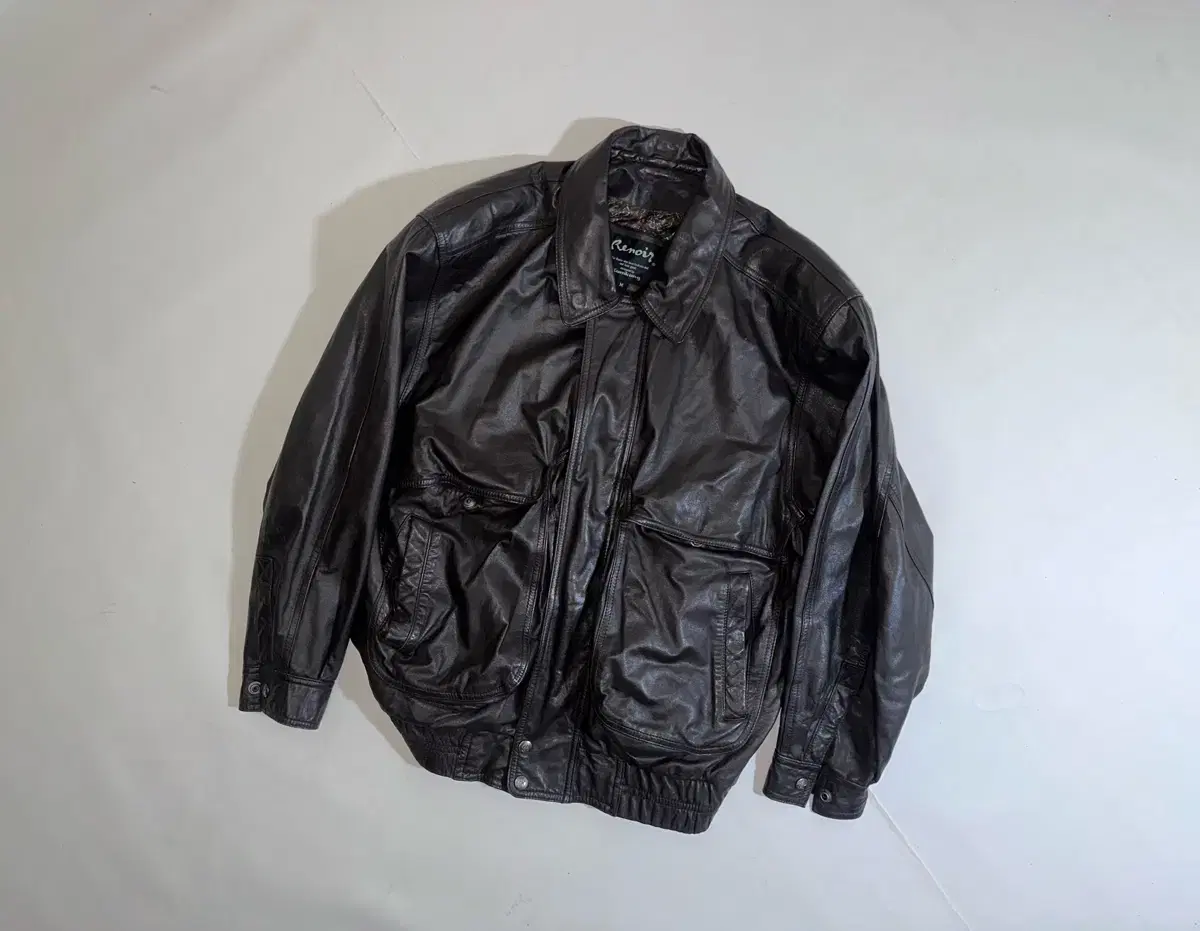 894/(M-L) BomberJacket LeatherJacket LeatherBomber AirlineJacket