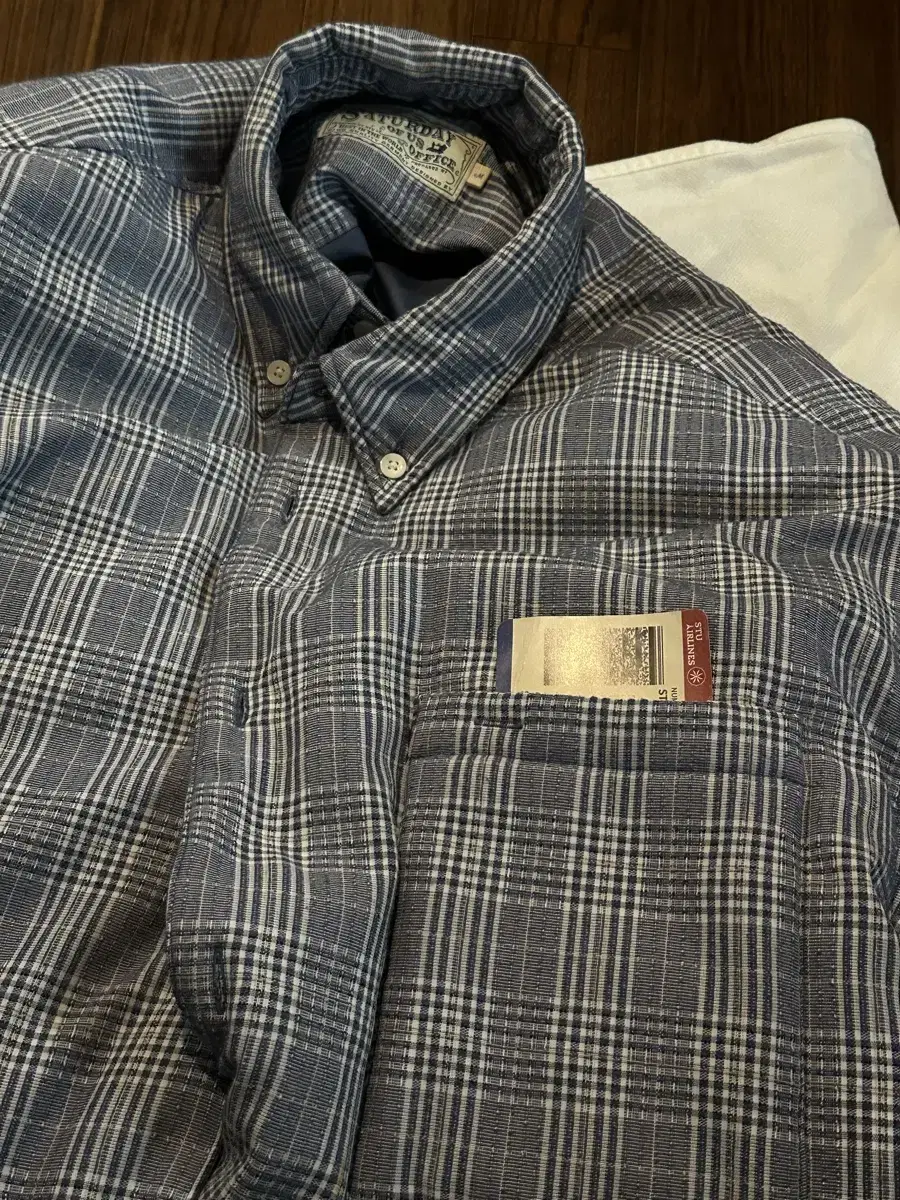 stu check shirt padded M