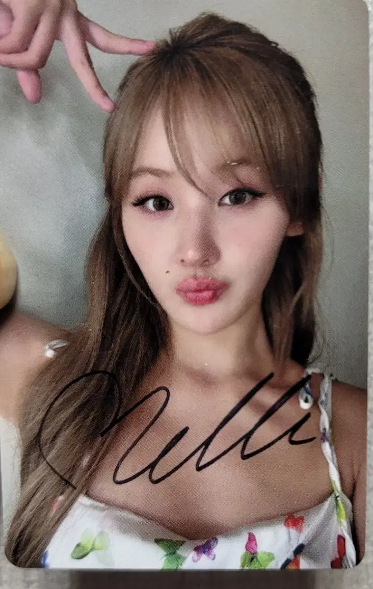 Kiss of Life belle sign photocard Photocard kiss of life signature Photocard