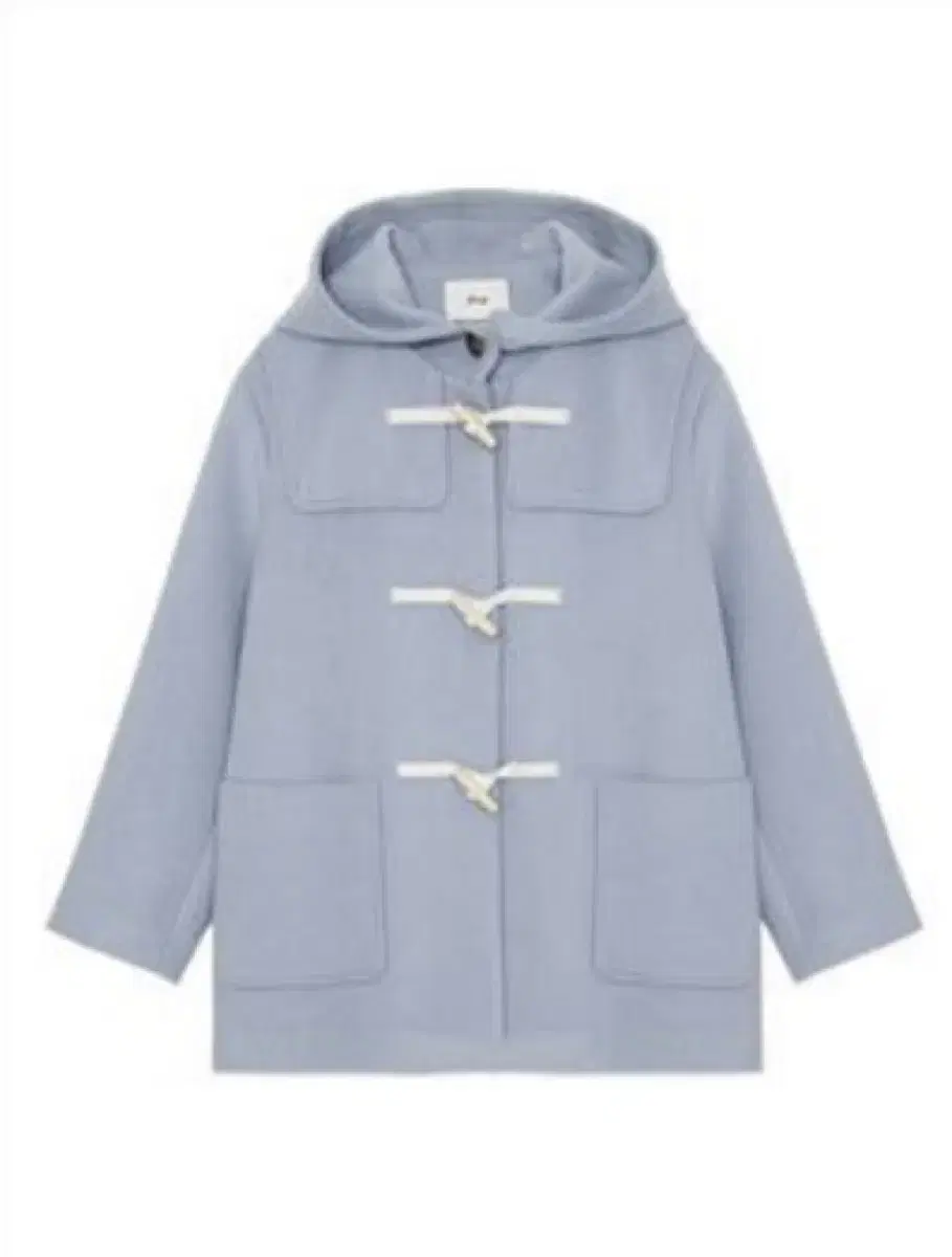 에프알알더블유 Hooded Duffle Half Coat 민트블루