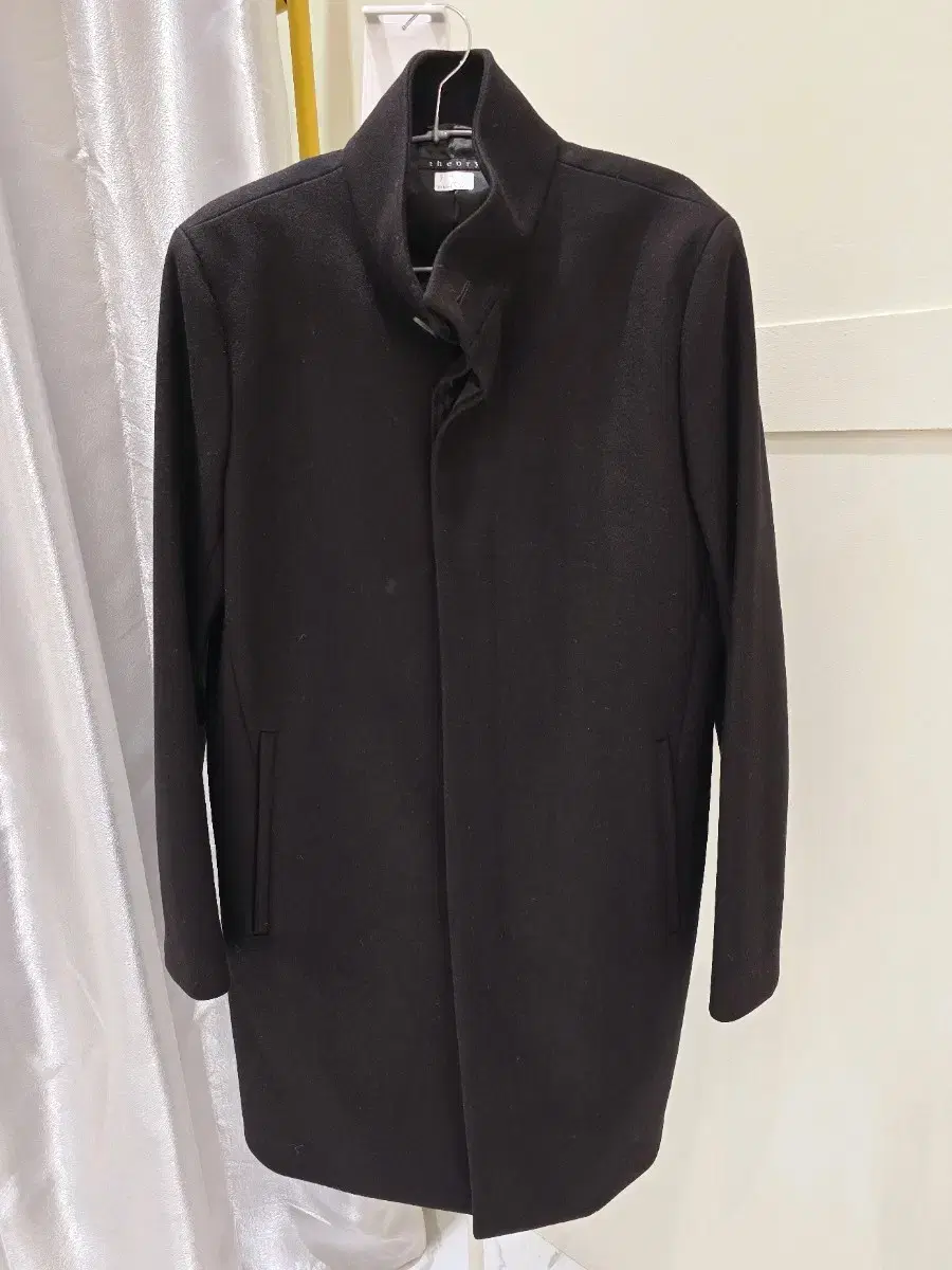 Terry wool-cashmere blend long coat size 100