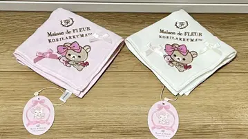 메종 드 플뢰르 코리락쿠마 타월 손수건 2장 세트