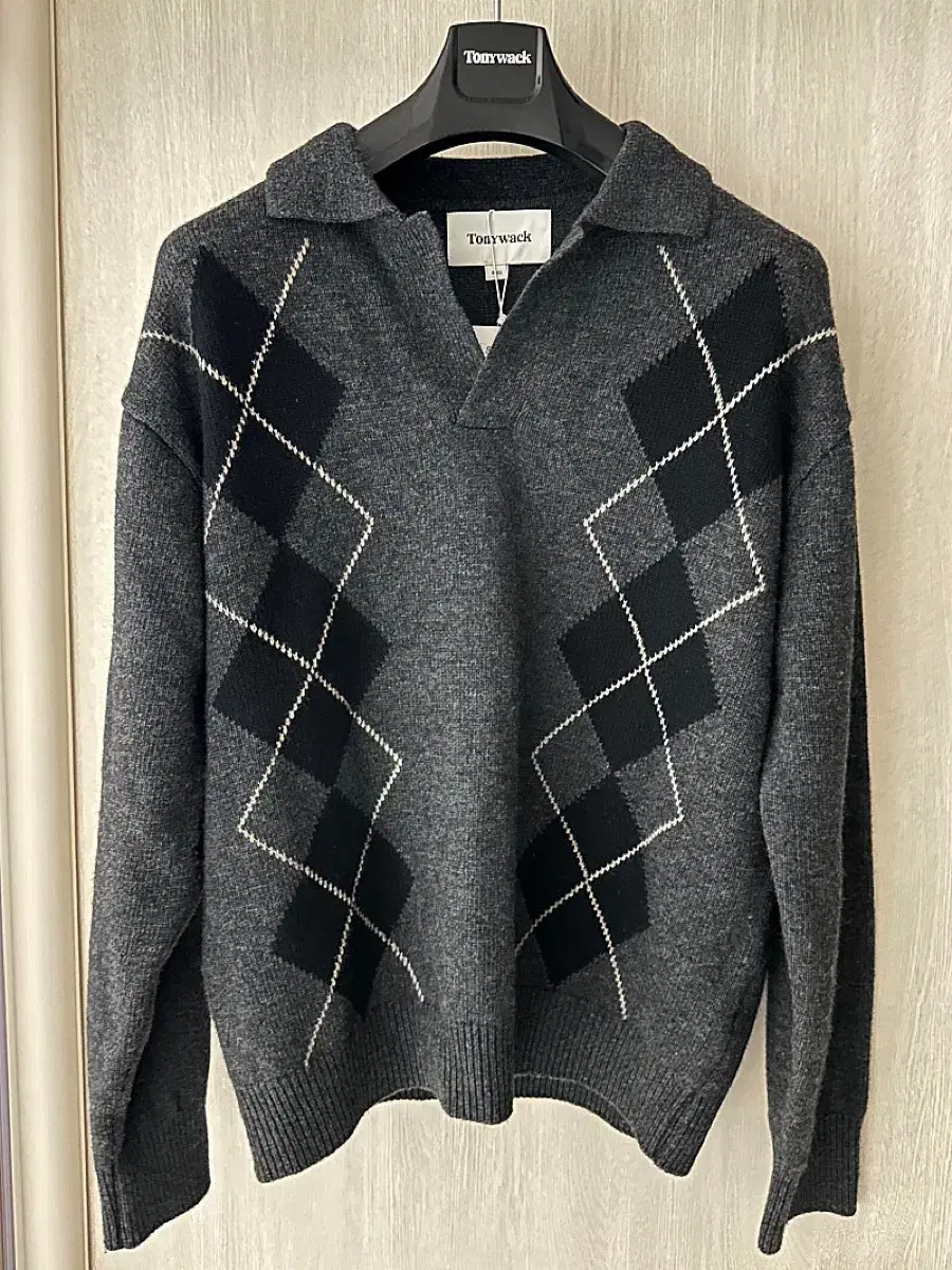 [L] Toni Wok Argyle Knit