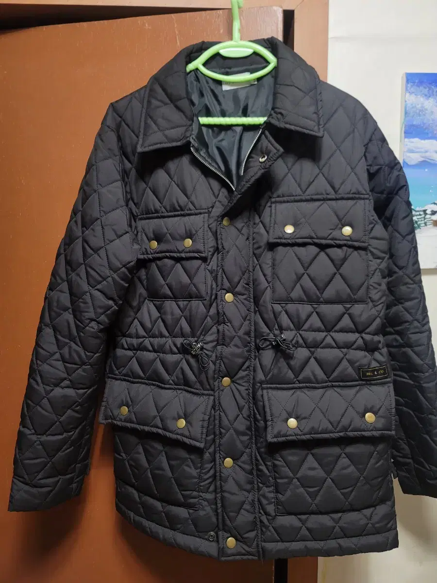 Quilted padded jacket L