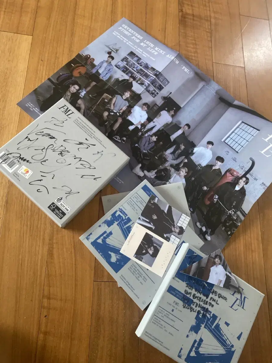 Seventeen Vol. 10 sign message to promotional non-sale album.