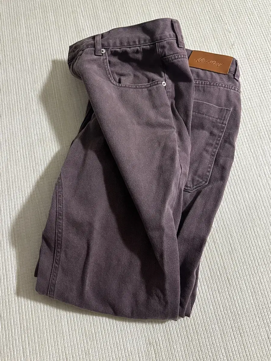 [L] Afterpray Wide Slash Denim Grape