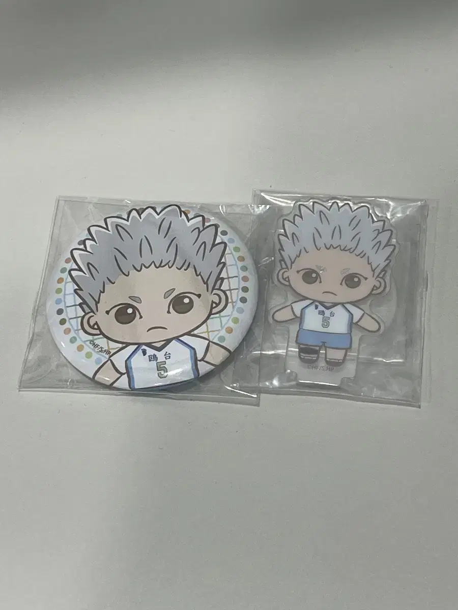 Haikyuu Sega Lucky Kuji First Lottery D E Prize Hoshiumi Acrylic Stand Can Badge