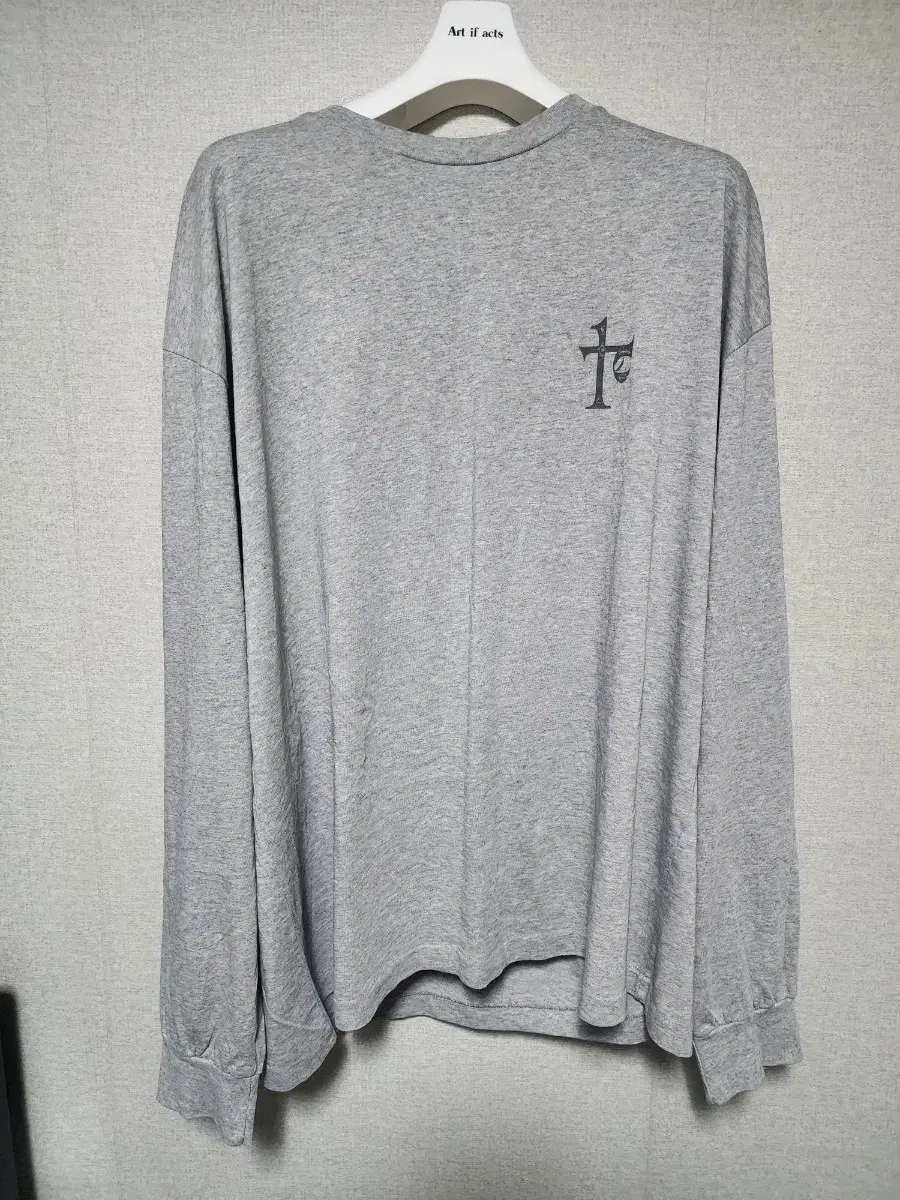 [4] Polythene graphic long sleeve 'Symbol Blood' melange gray