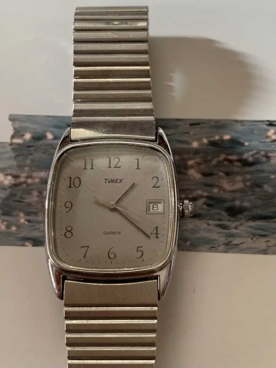 빈티지 타이맥스 timex 쿼츠 밴딩 시계 (unisex)