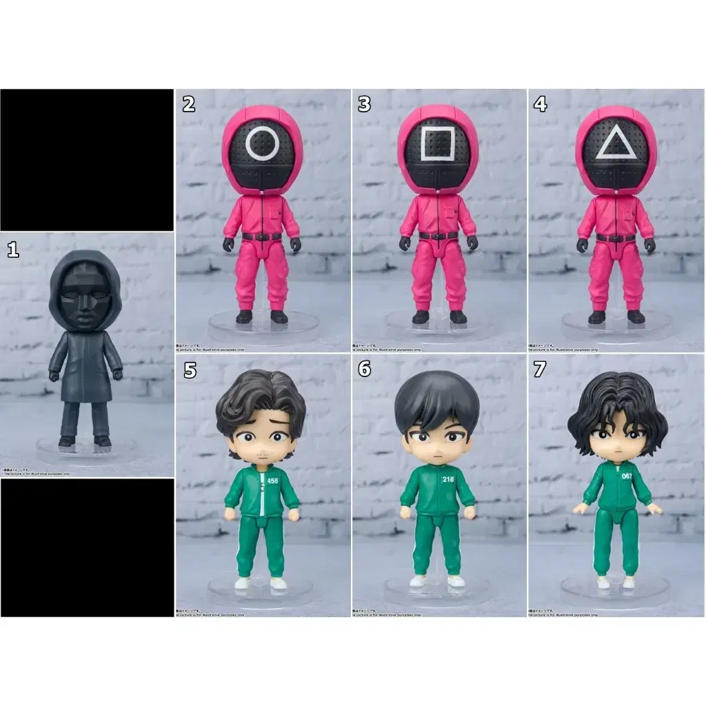 Squid Game Figures Netflix FigureArts Mini 7pcsIndividually