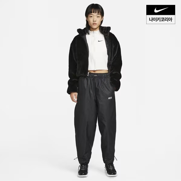 (95) NIKE 나이키 우먼 아이콘 클래쉬 풀집 재킷 / 숏후리스