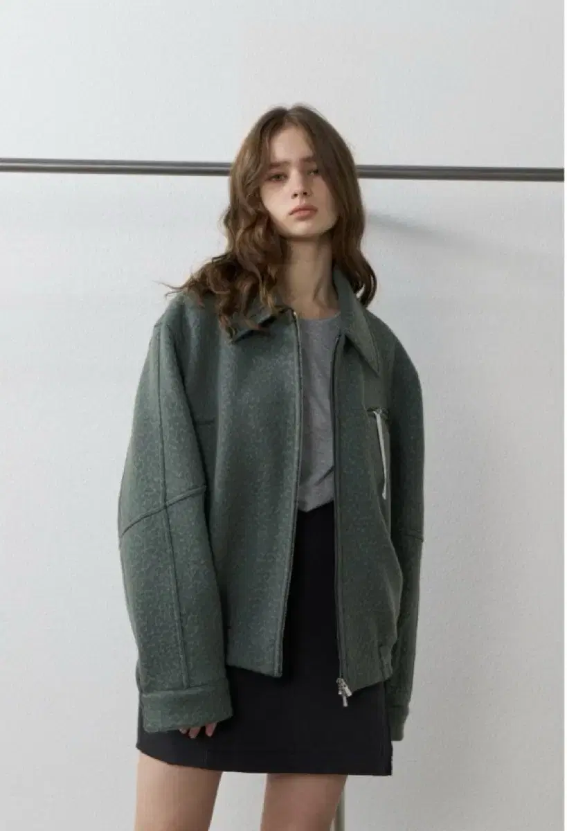 [L] yiyae yiye drizzler jacket green