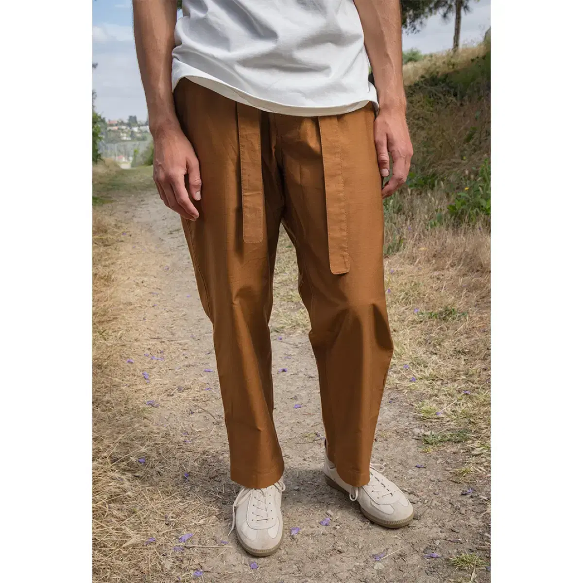 [Document]Moleskin Wide-Tuck Pants(L)