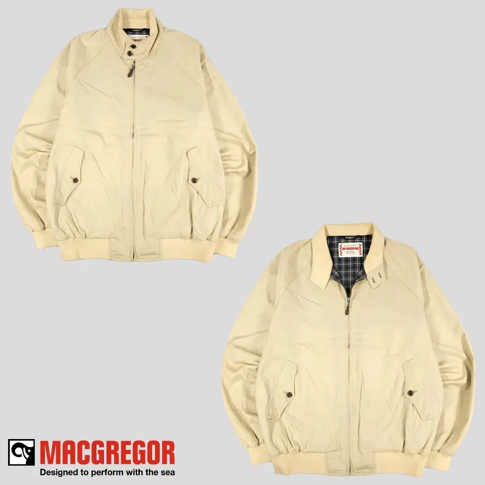 MacGregor Beige Innercheck Cotton100 Amecazi Ivy Preppy Reglan Herrington