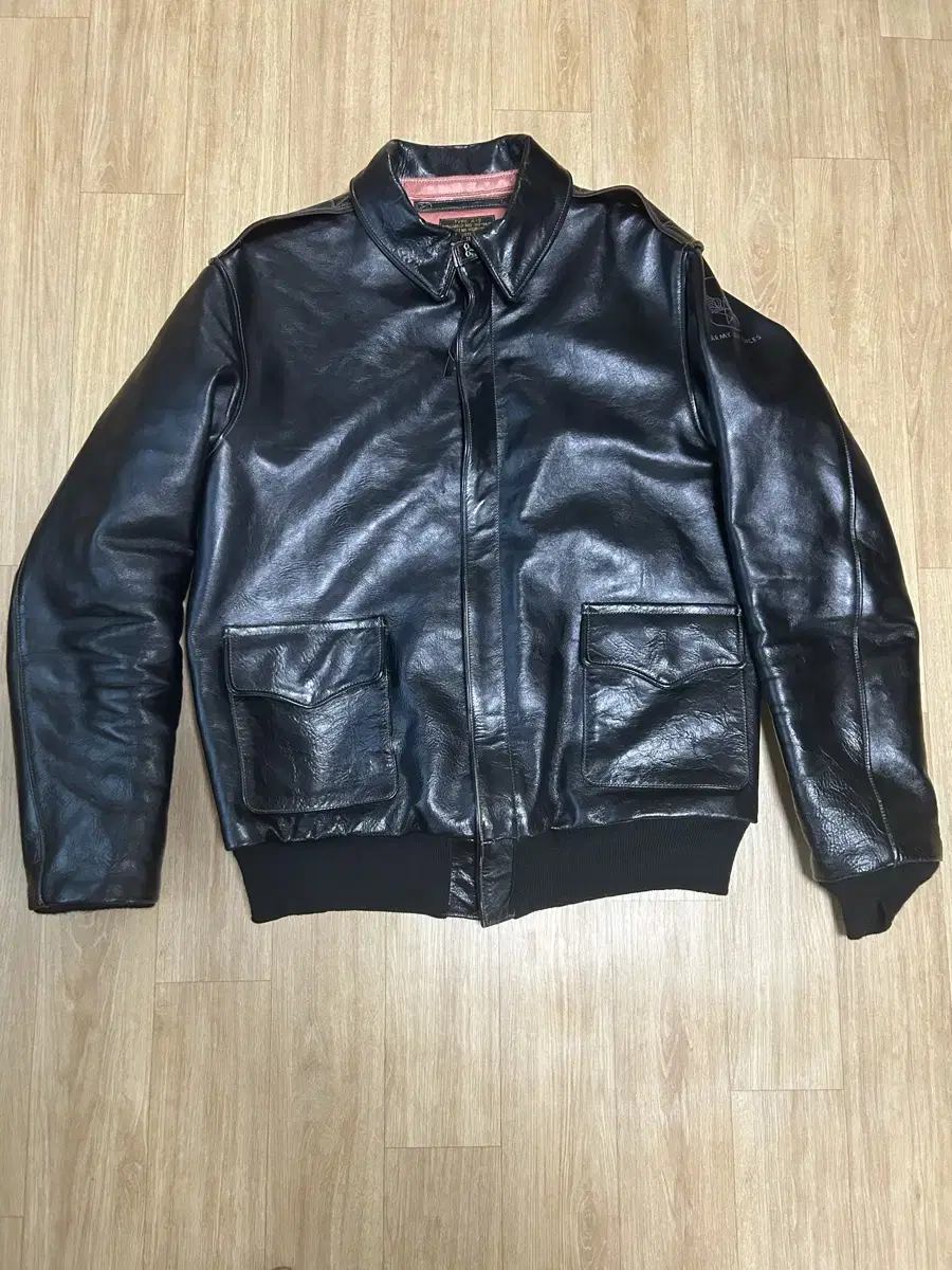 Selling Toysmith McCoy A2 black leather jacket size 42.