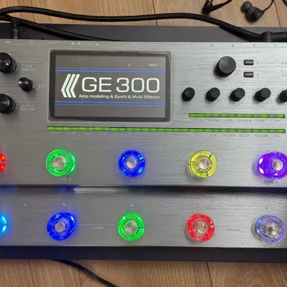 무어(mooer)ge300+mvave꾹꾹이+패달보드+mooer ge300