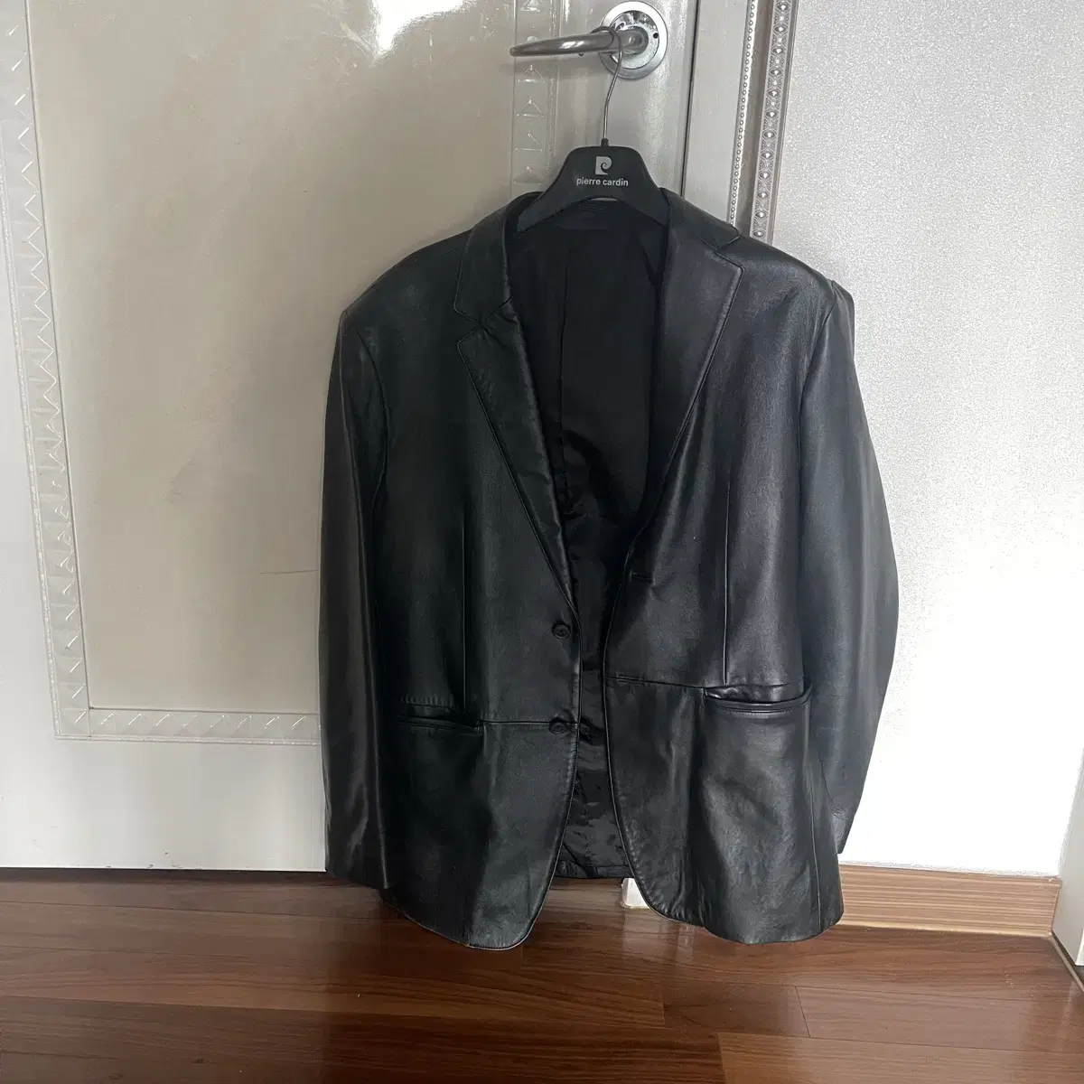 Leather blazer jacket