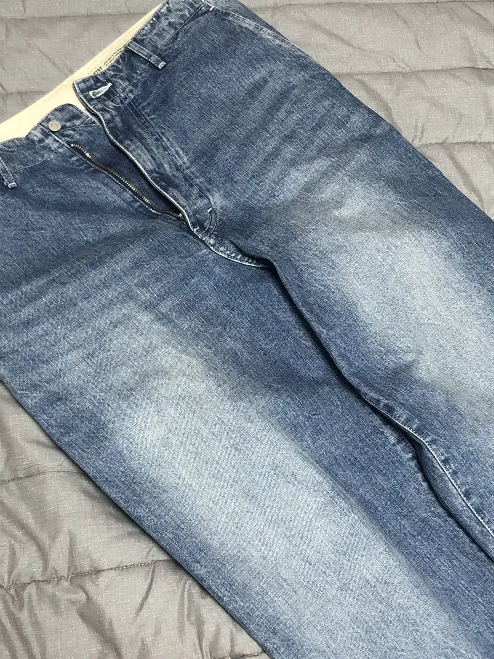 [3] Pottery One Wash Wide Denim / Mid-Blue