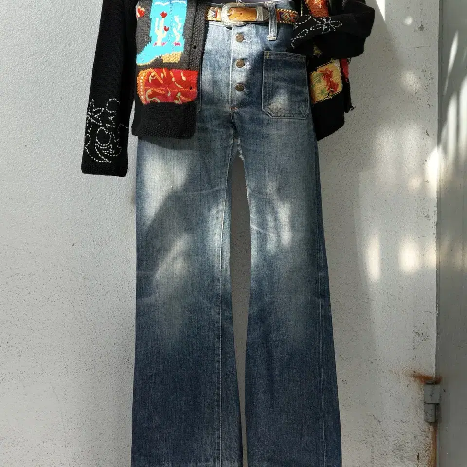 70s McCampbell Bell Bottom Denim Pants