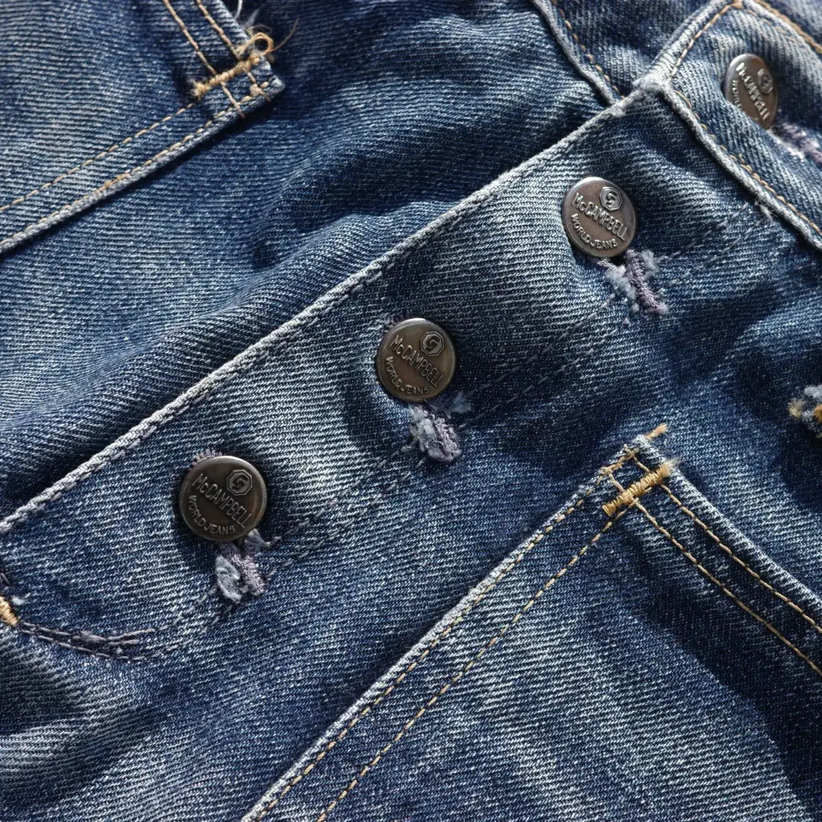 70s McCampbell Bell Bottom Denim Pants