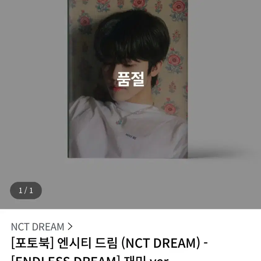 엔시티드림 ENDLESS DREAM 재민 포토북 미개봉