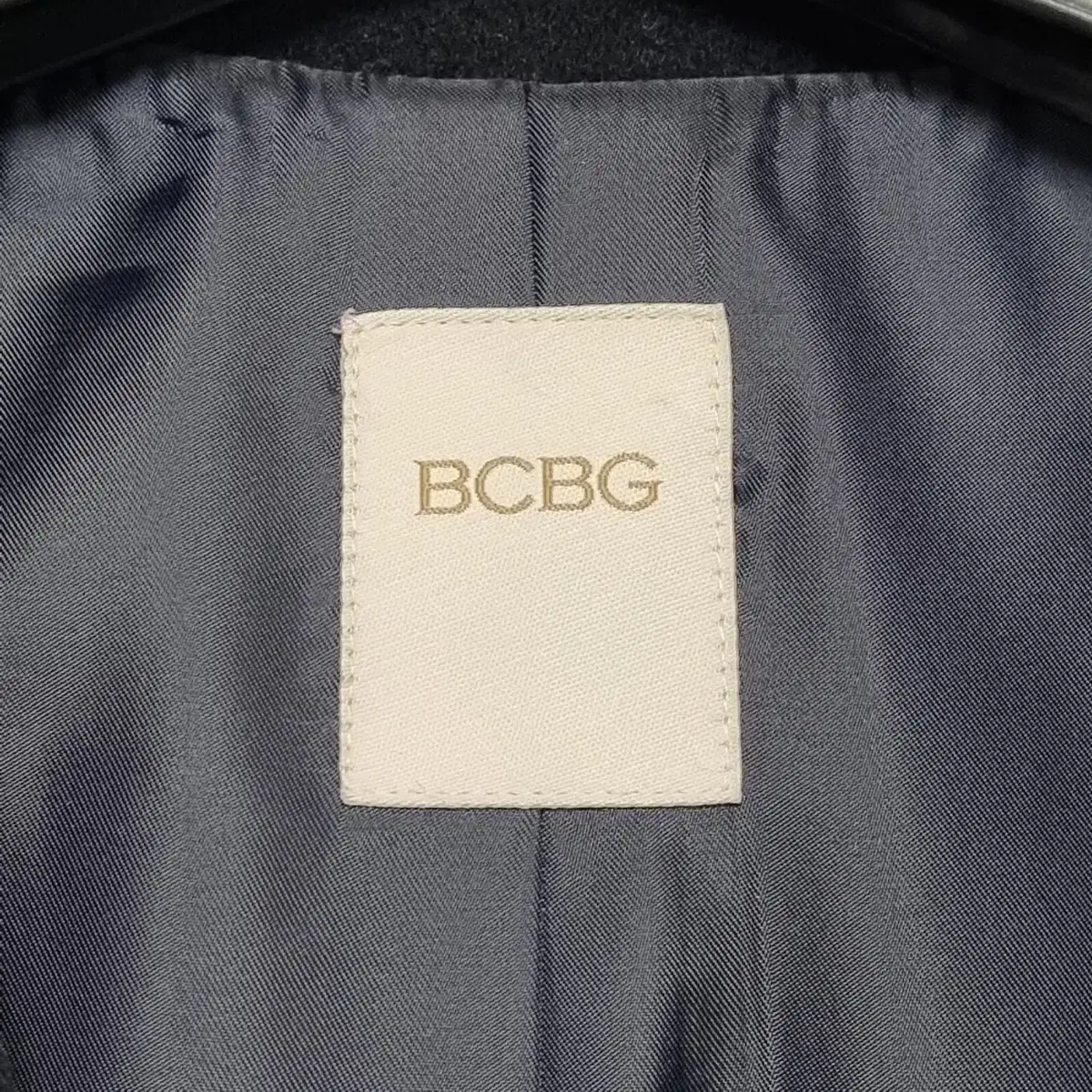 BCBG 울 블랙 더블 코트 여90ㅡ1119