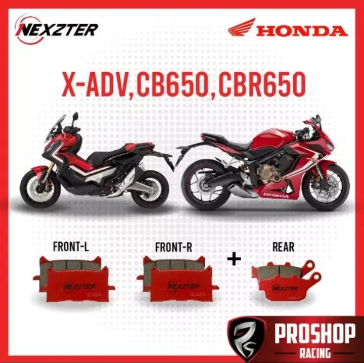 XADV750 NEXZTER 프론트+리어 브레이크패드 SET