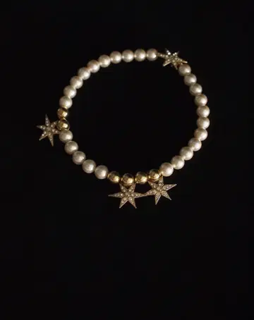 ADER.bijoux 스타 펄 목걸이 귀걸이 세트 실버
