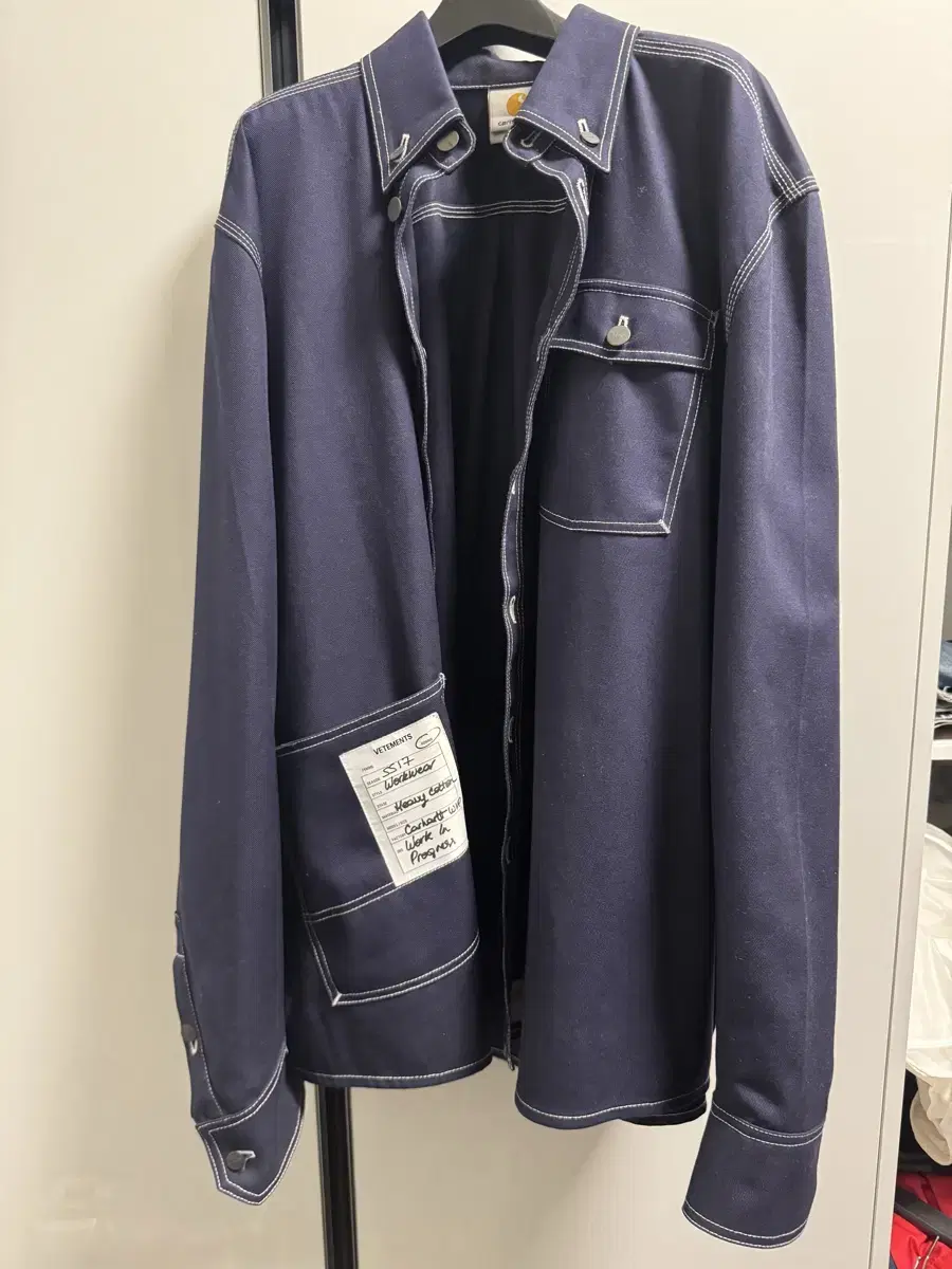 [L] Vetements Calhart Navy Workshirt