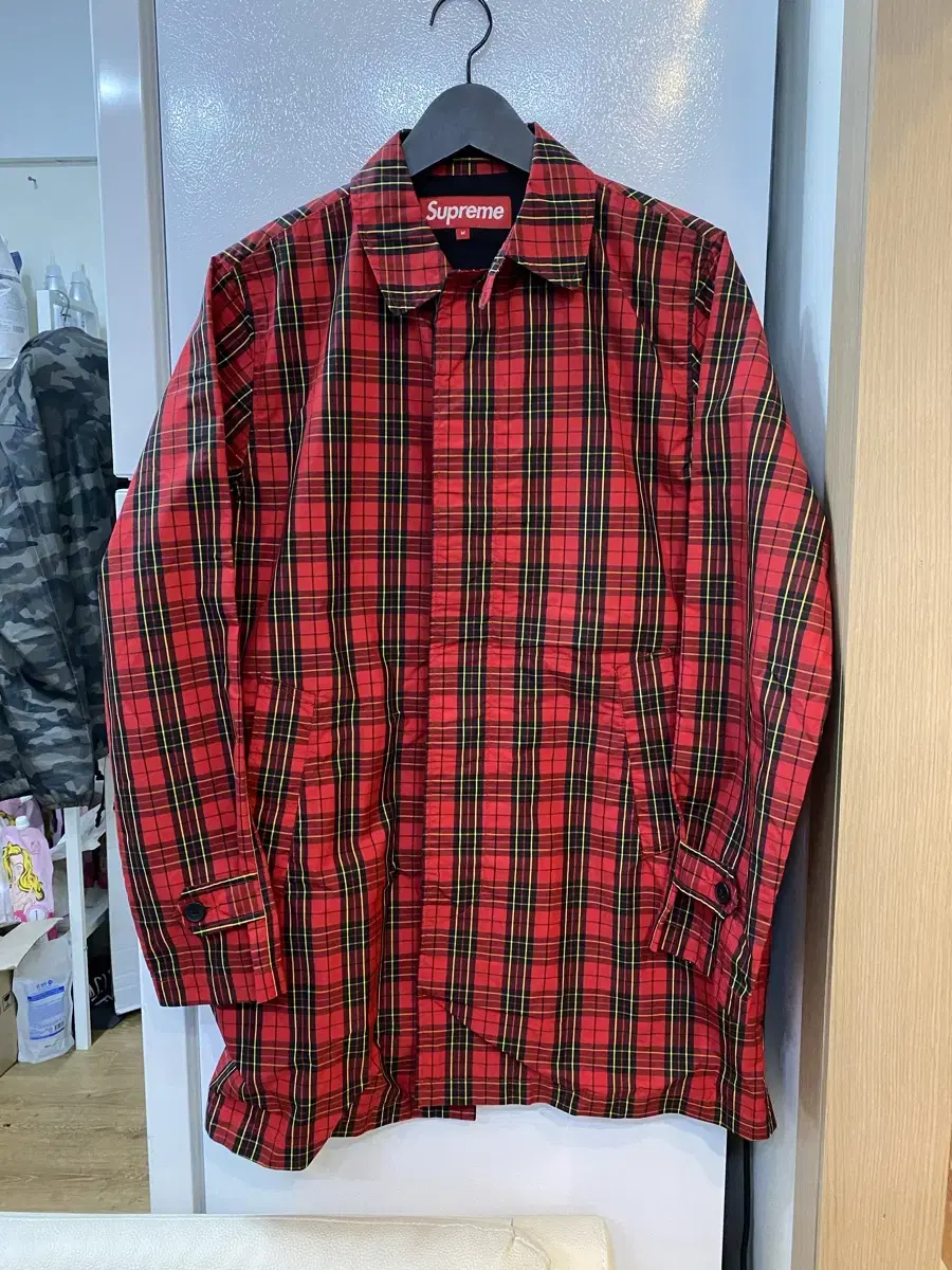 Supreme Windproof Tartan Check Jacket size M