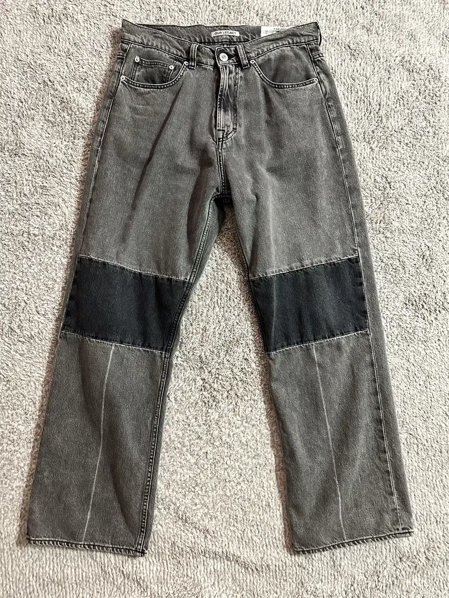 [30]Haregashi Extended Three-Cut Denim Black Gray