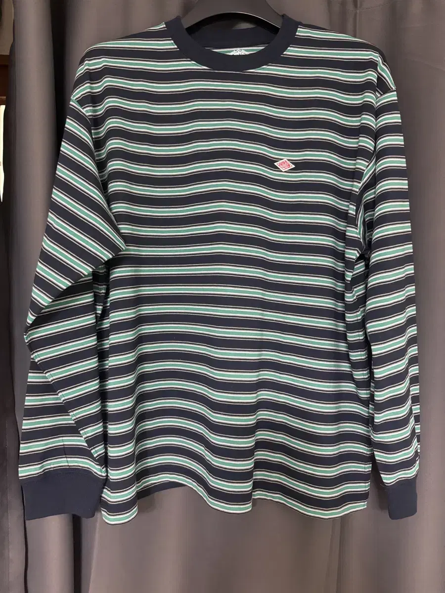 Danton 24fw NAVY LT.GREEN MULTI Long sleeve XL New