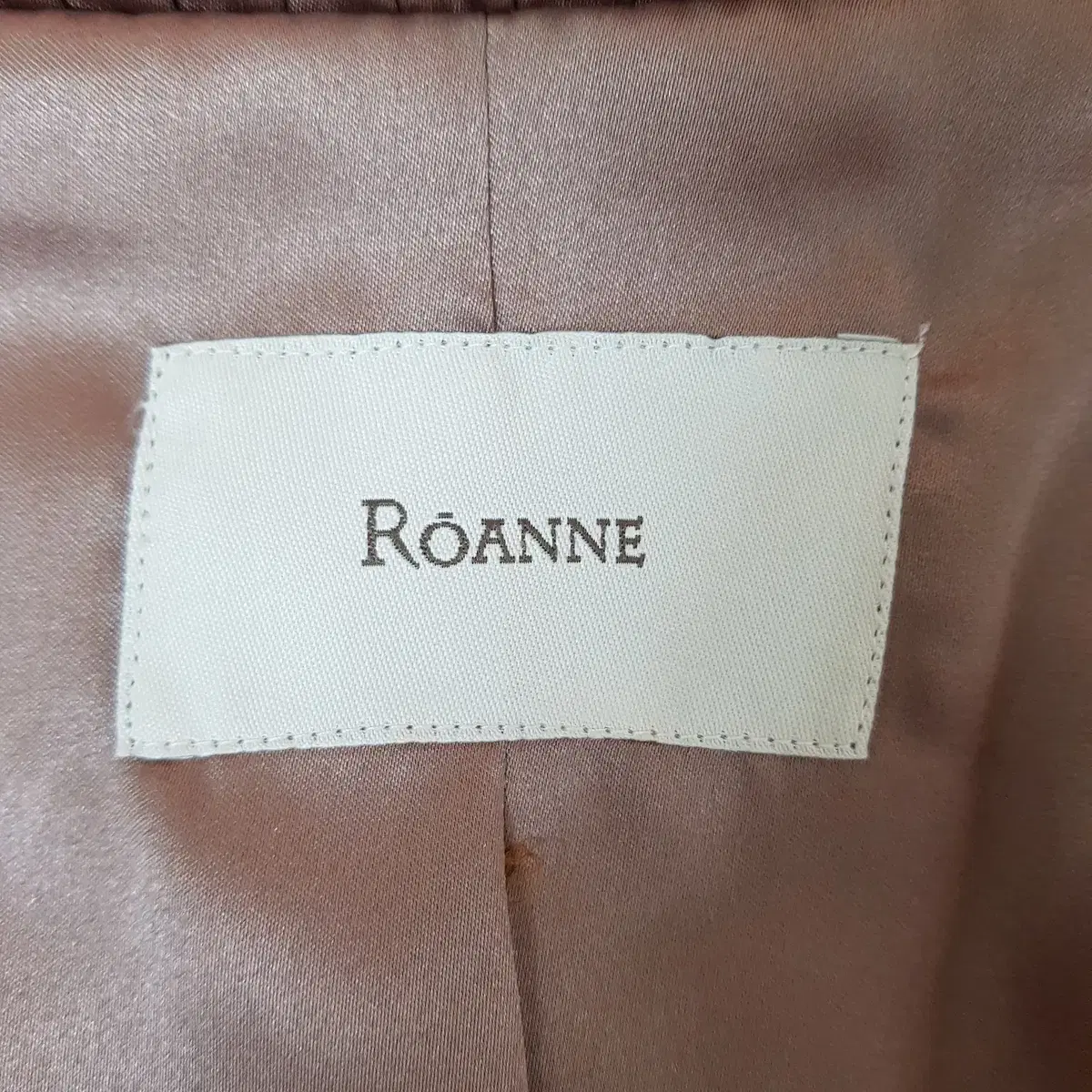 로안 ROANNE 20FW 노카라 밍크 자켓 55 사이즈