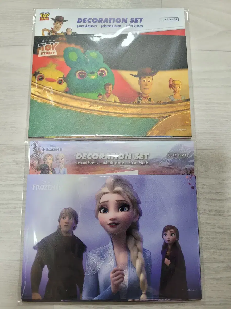 (일괄) 디즈니 픽사 CGV 씨네샵 엽서세트 토이스토리 겨울왕국 굿즈특전