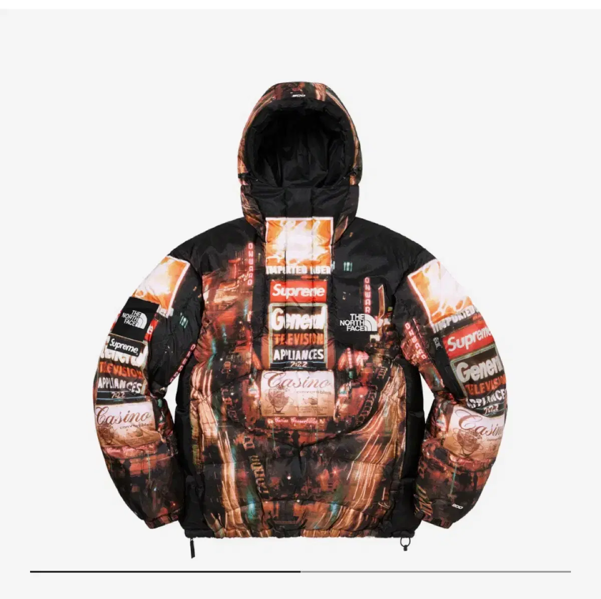 (XL) Supreme x The North Face 800-Fill Half Zip Hooded Pullover Times Square