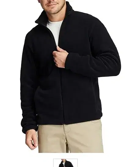 Uniqlo Men's Fleece Zip-Up L Black