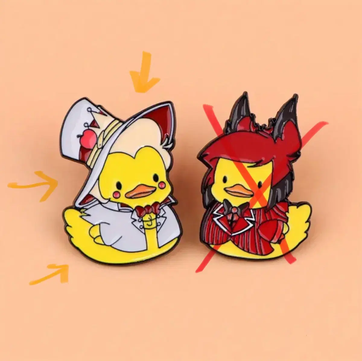 Hasbin Hotel Lucifer Lucy Duck Badge