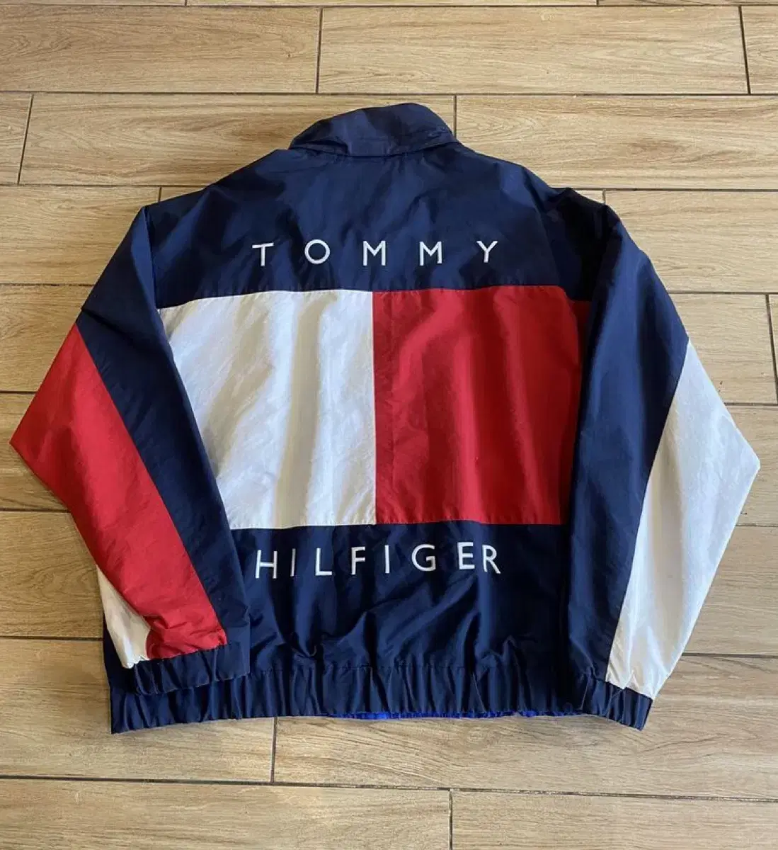 90s Tommy Hilfiger Big Logo Old School Reversible Jacket XL