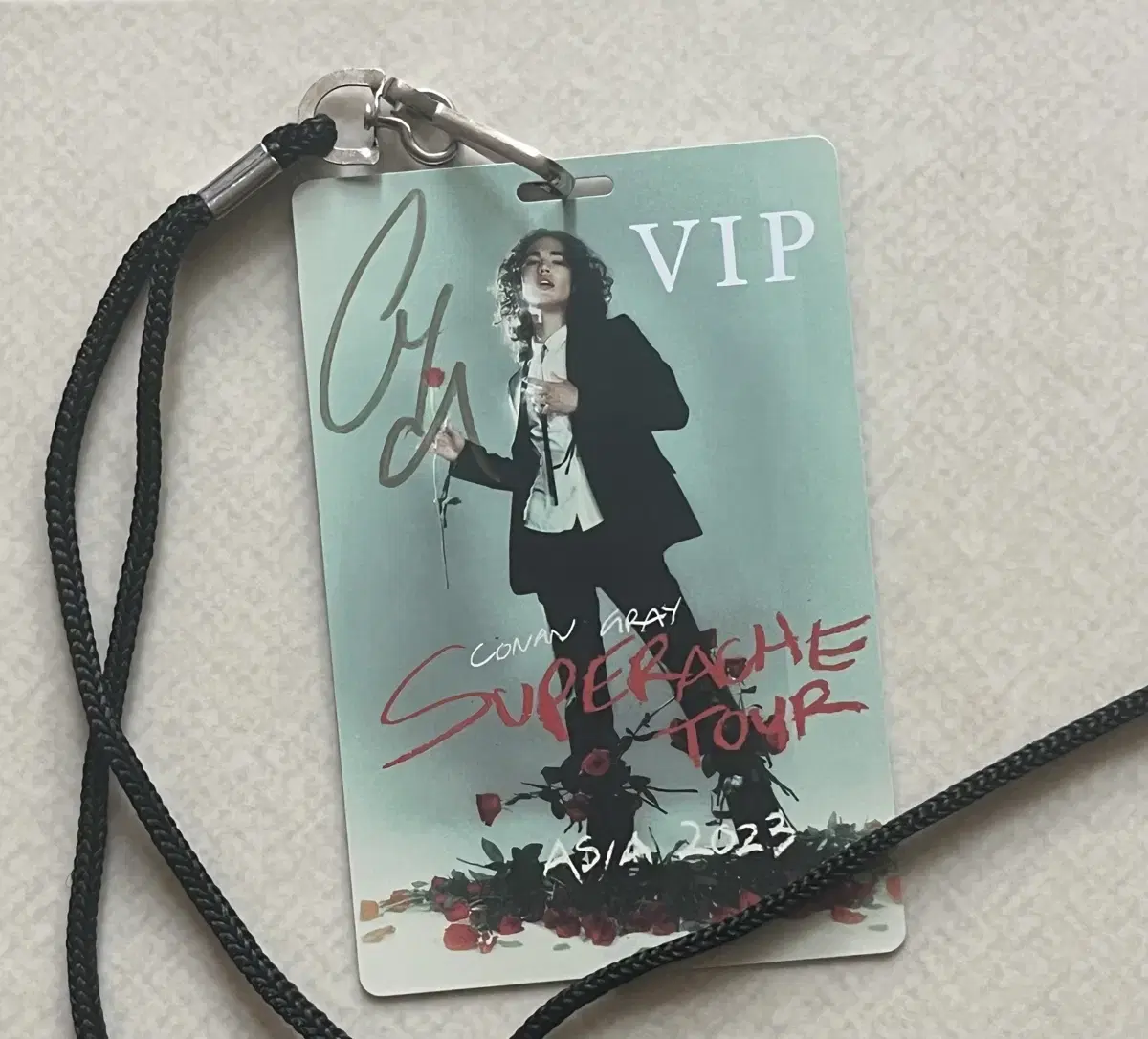 Conan Gray autographed sign VIP necklace for sale