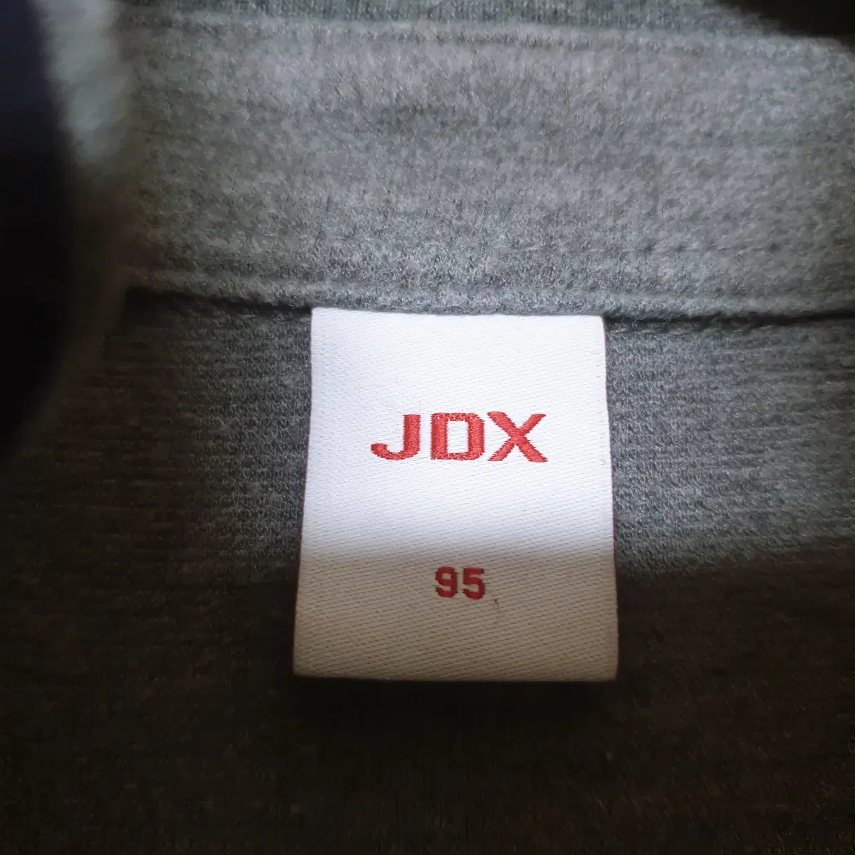 JDX 남성골프 자수패치 카라티 95 네이비 그레이