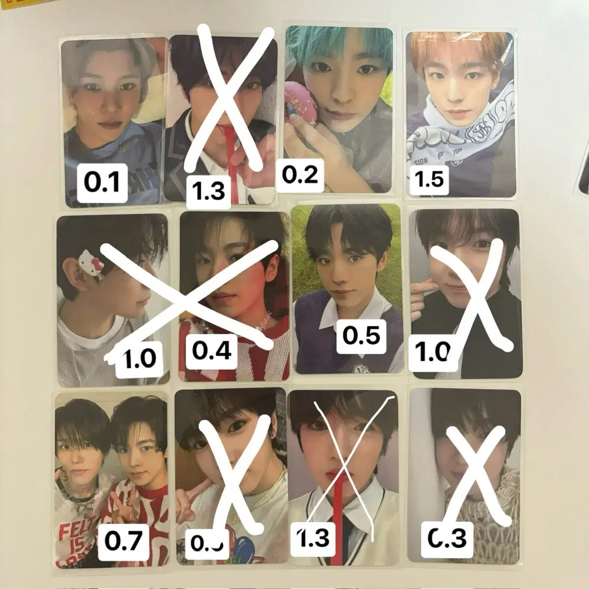 NCT Wish photocard Uushi riku Ryosakuya sion Jaehee Sumini Steady unreleased photocard