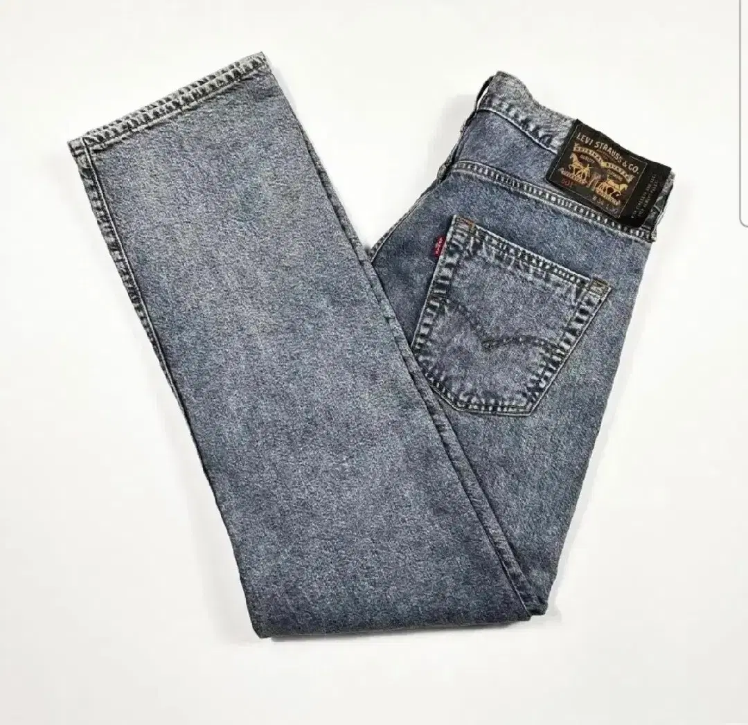 Size 34 Levi's 501 Stone Wash Regular Straight Fit Denim Pants