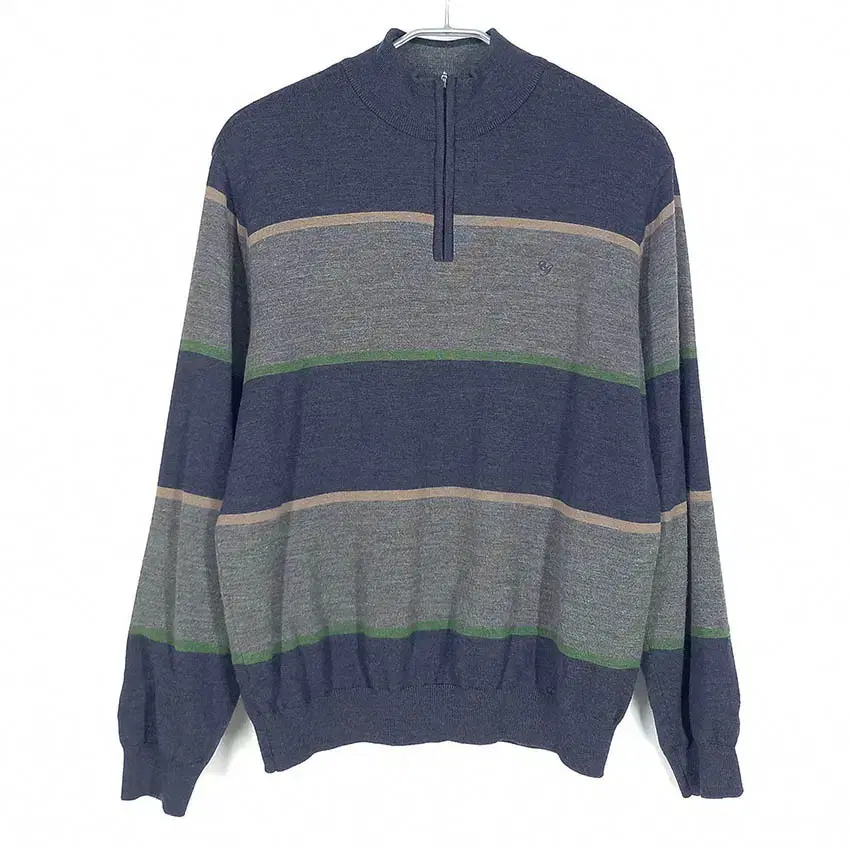 Logadis Men's Windproof Colorblocked Long Sleeve Knit Tee Navy (HU35036)