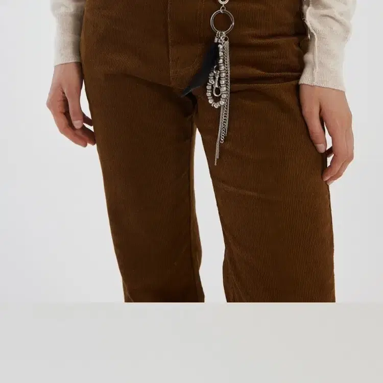 다이애그널 WESTERN CORDUROY BELT PANTS /brown