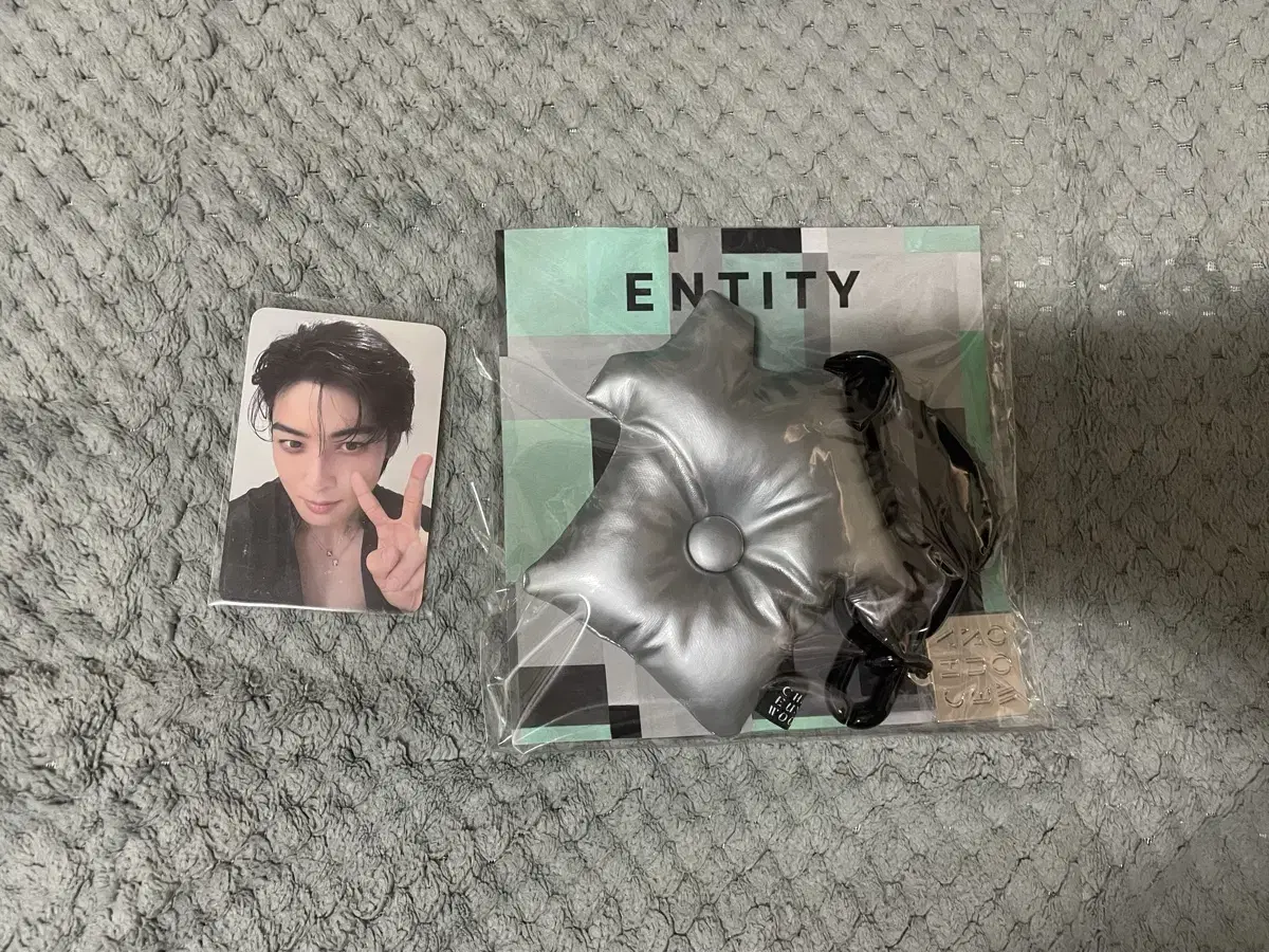 Cha Eunwoo Fabric Keyring + Photocard