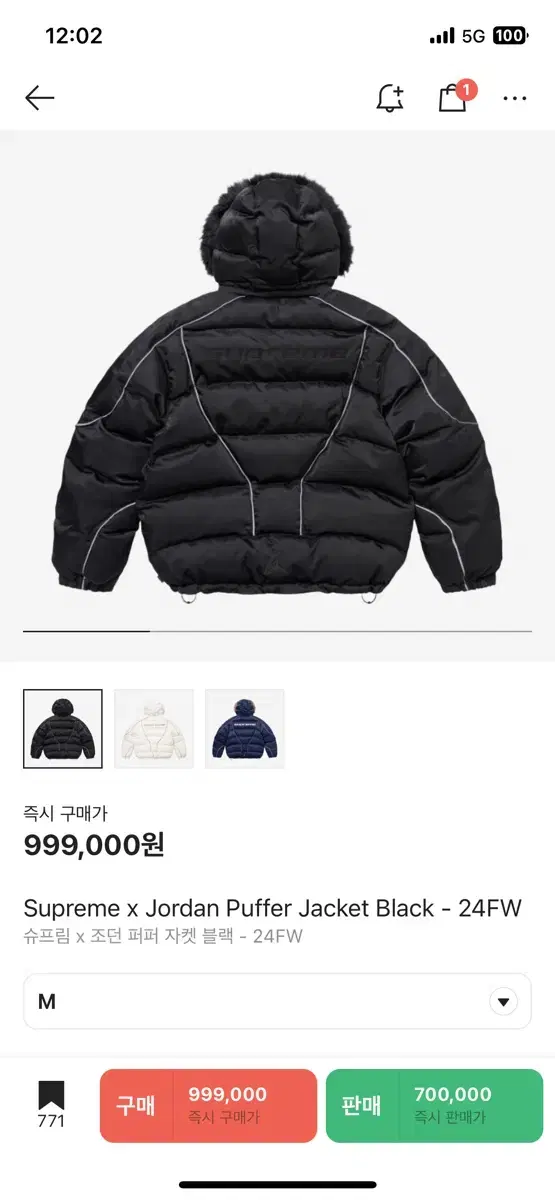 Supreme Padded Jordan Puffer Jacket