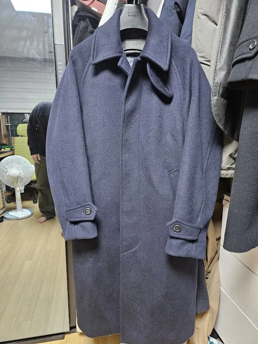 Ezio Balmacan Coat Dark Navy New Arrivals