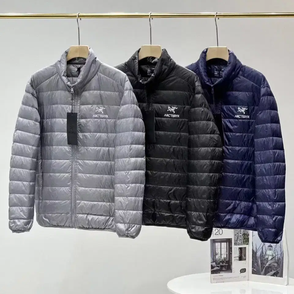 Arcteryx 아크테릭스 가벼운 패딩 남성용 회색 재킷