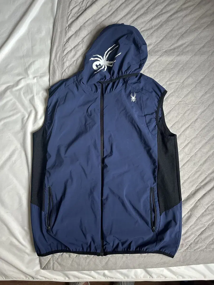 Spider Big Logo Functional Vest Hoodie Zip Up