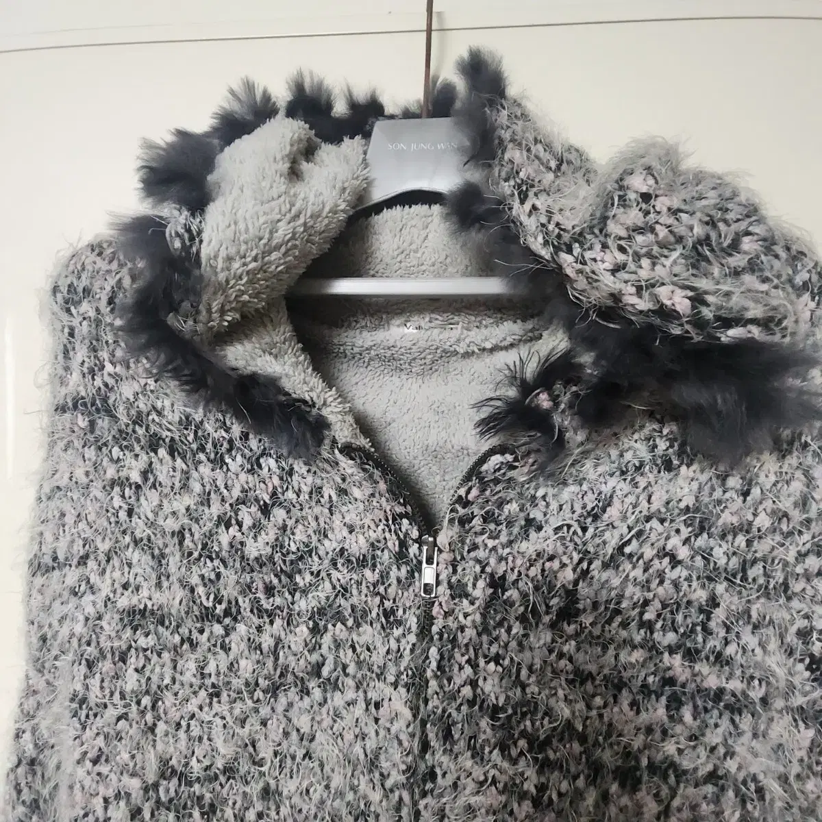 무지 따뜻 Knitwear 밸리걸 후드집업 겨울 가디건 S M